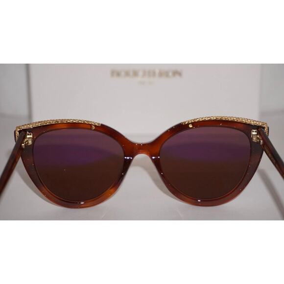 Boucheron BC0116S 003 Women’s Cat Eye Tortoise Brown Sunglasses 53-19 140